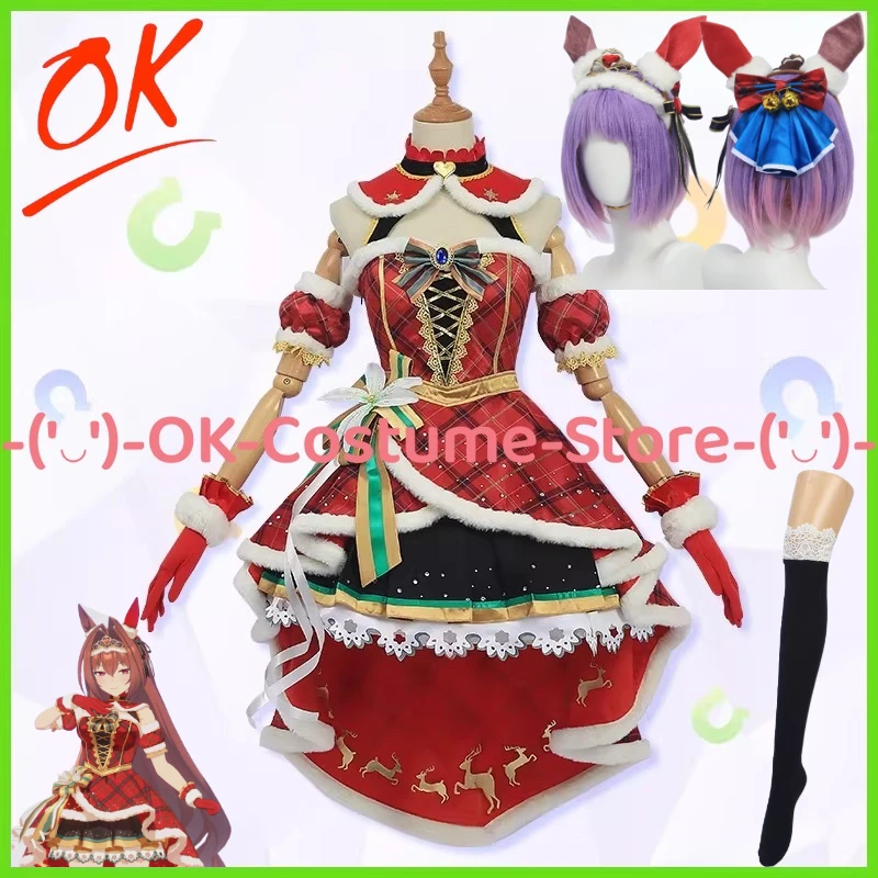 

[Customized Size] Uma Musume Pretty Derby Daiwa Scarlet Cosplay Costume Scarlet Nuit Etoile Christmas Dress Outfit Party Uniform
