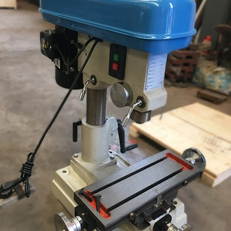 Belt driven single-phase high-precision bench milling and drilling machine