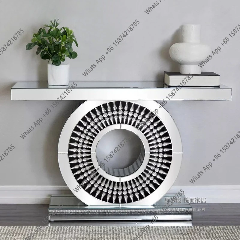 

European Light Luxury Entrance Table Decoration Creative Entrance Cabinet Modern Fashion Wall View Table Designer