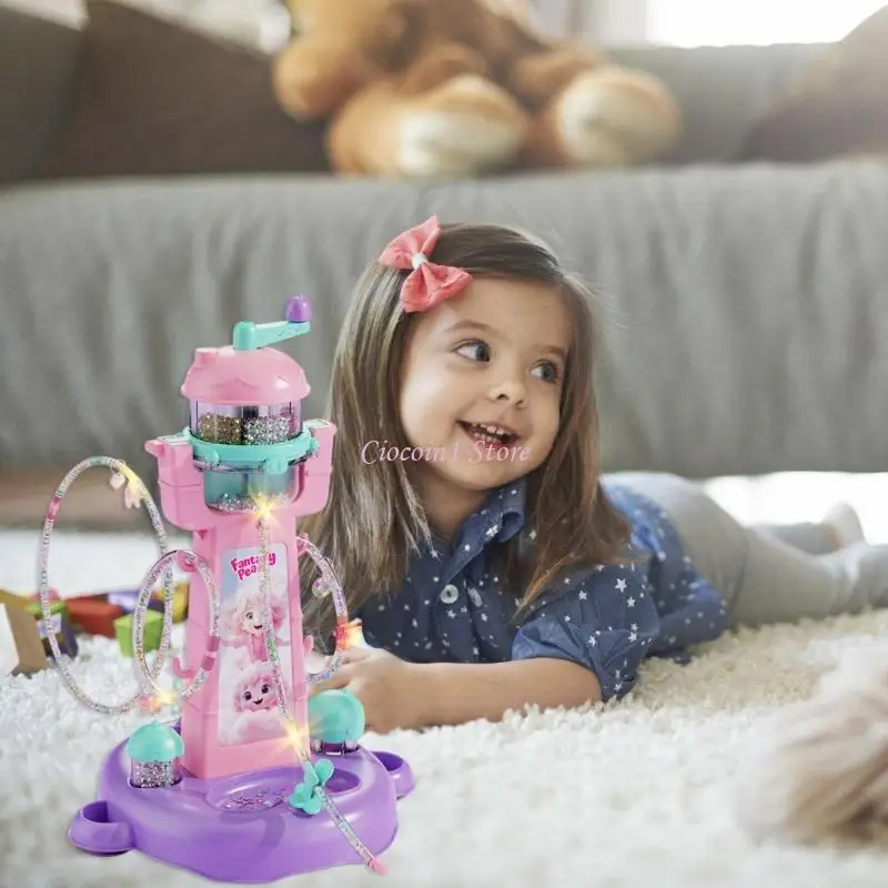 Crianças artesanato pulseira fazendo kits criativo jóias artesanato conjunto educacional haste brinquedo para crianças com contas coloridas