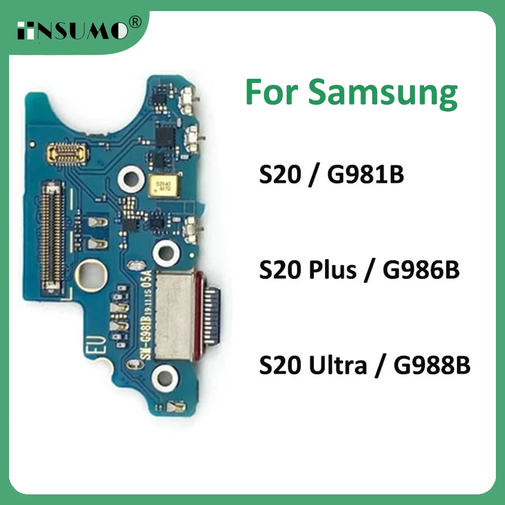 iinsumo USB Charger Charging Port Dock Connector Board Flex Cable For Samsung Galaxy S20 Plus Ultra G986B G988B G981B