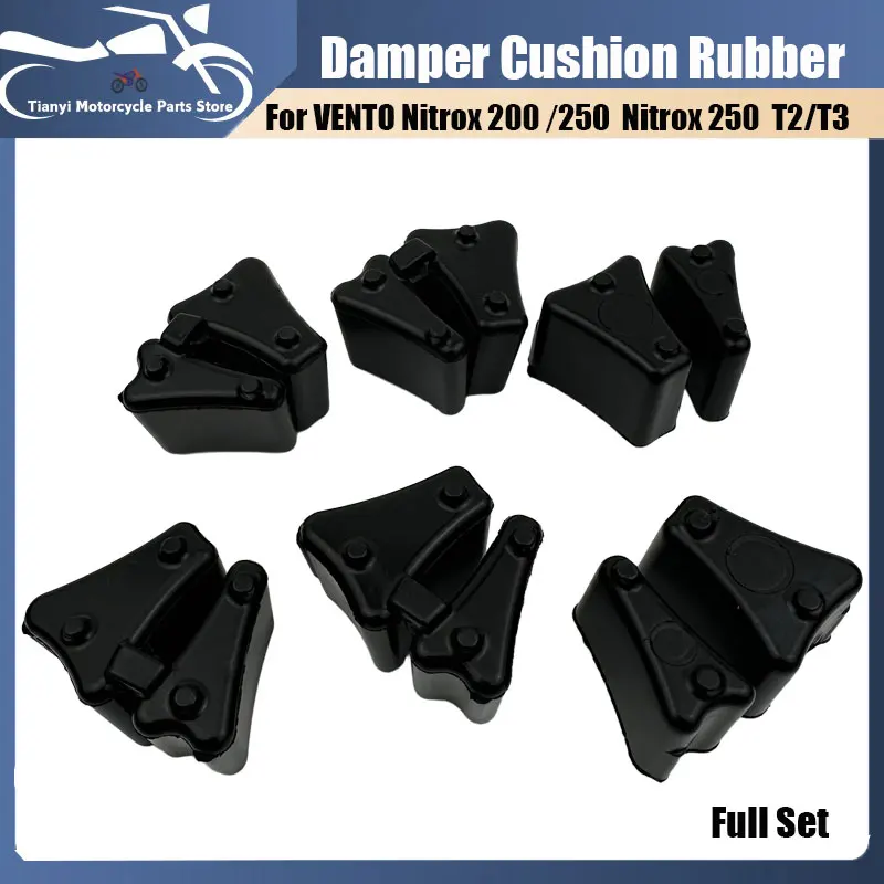 Motorcycle Damper Drive Buffer Rubber For VENTO Nitrox 250 300 T3 200RZ Rear Hub Wheel Damper Sprocket Buffer Block