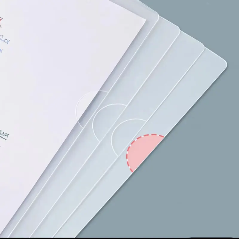 10pcs New L Shape Plastic A4 Transparent Clear File Folders Document Envelope Wallet Files Storage Bag Contract Protective Cover