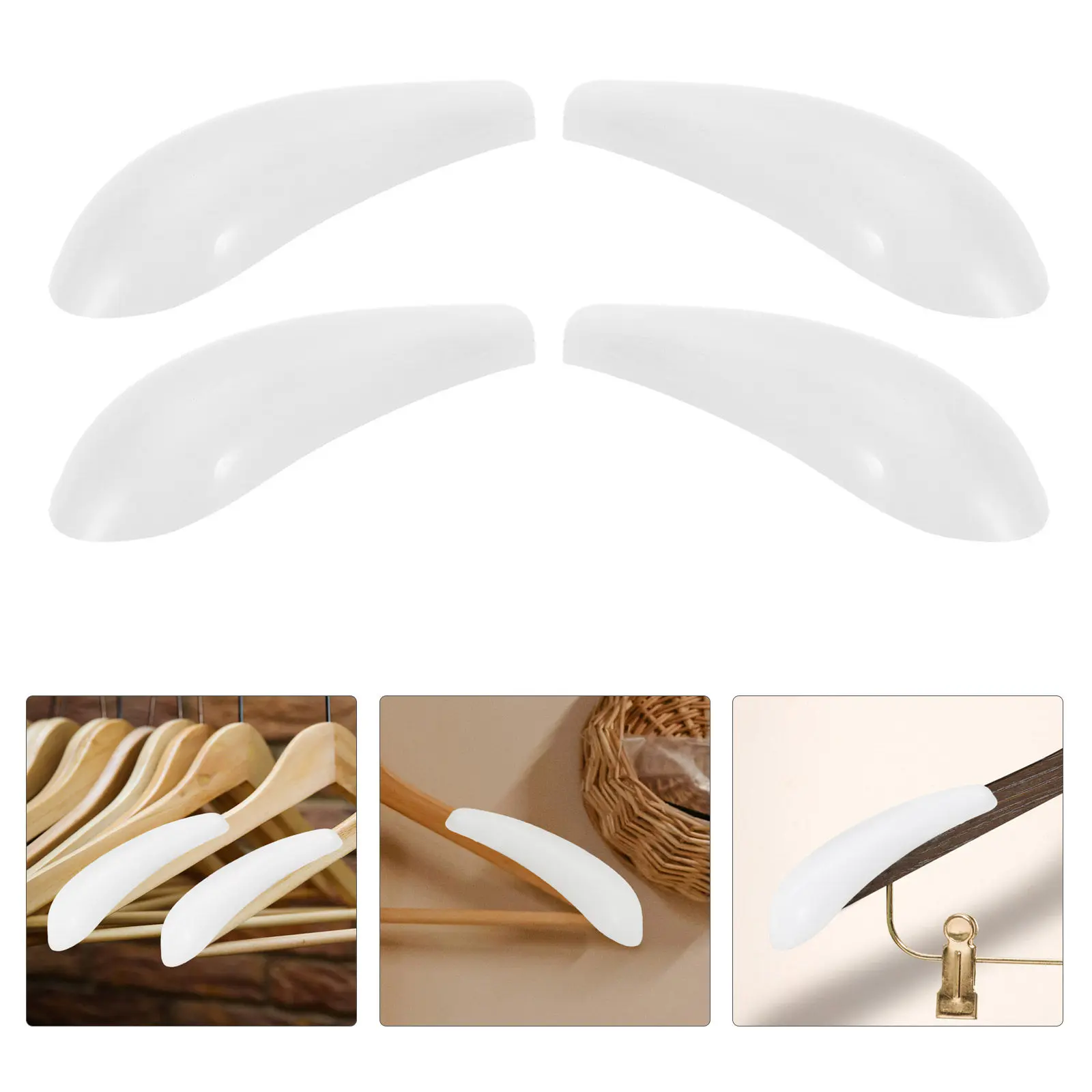 10pcs Hangers Shoulder Shapers Bump Protectors Sweater Hanger Shaper Suit Hangers No Bump Standard Hangers Pads For Coat
