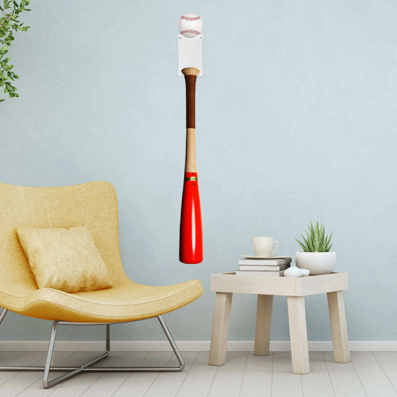 

Baseball Bat Rack Multi Functional Stand Storage Display Holder Durable Plastic Home Decor Softball Team Sports