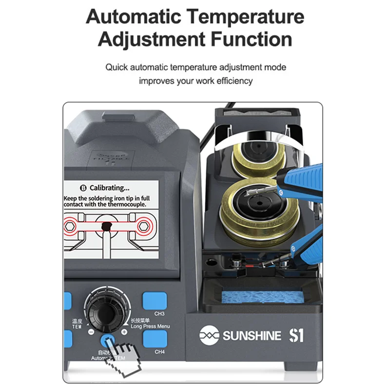 SUNSHINE S1 Intelligent Precision C120 Tweezers Multi purpose Welding Stand Support C210 Welding Work 1s Heating Maintenance