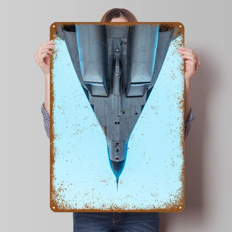 علامة الطائرة ملصق الطائرة ركن القهوة بار علامات القصدير المعدنية المخصصة لجدار الفن اكسسوارات الديكور لعناصر الديكور المنزل #1