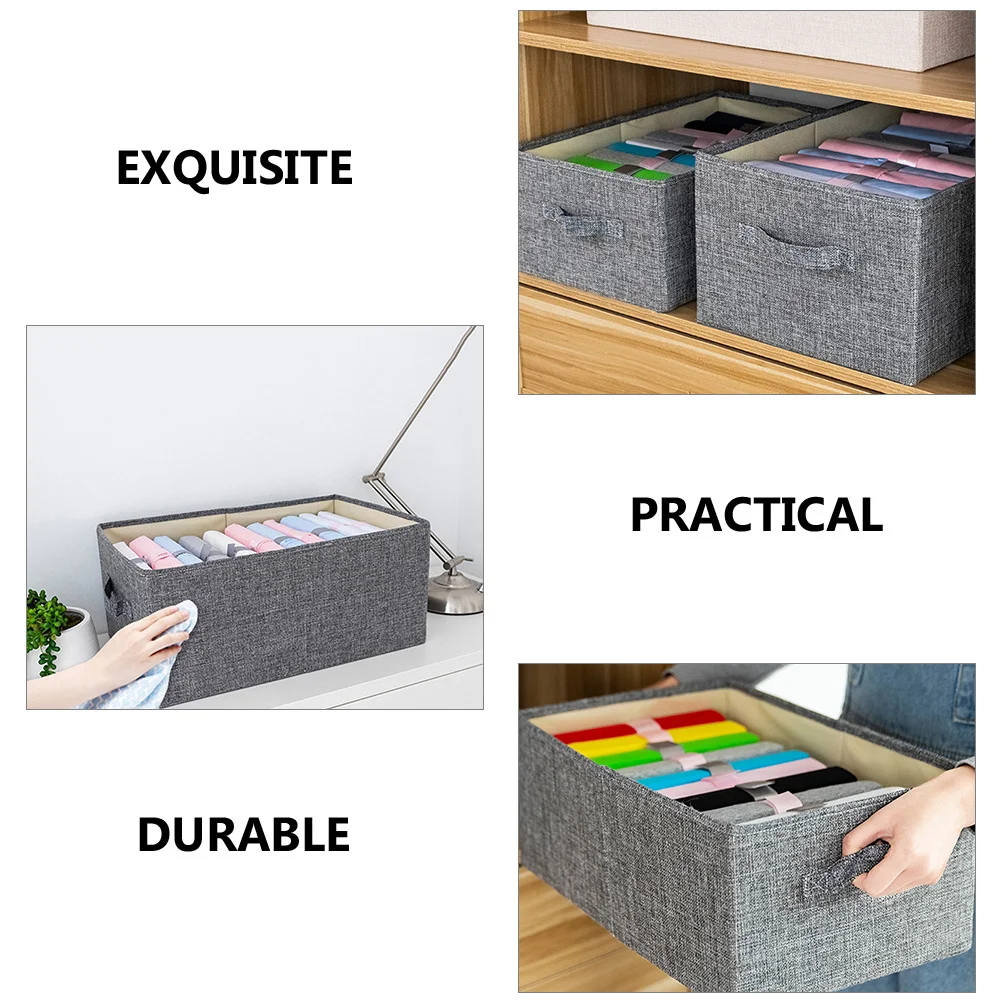 

3Pcs Large Storage Baskets for Clothes Blankets Items Easy Carry Organizing Bin for Closet Shelf Space Saving Solution