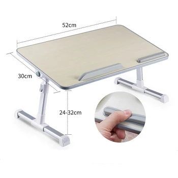 Multi-functional Laptop Desk Portable Adjustable Laptop Stand Study Table Foldable Bed Desk for Bed Sofa Tea Serving Table Stand
