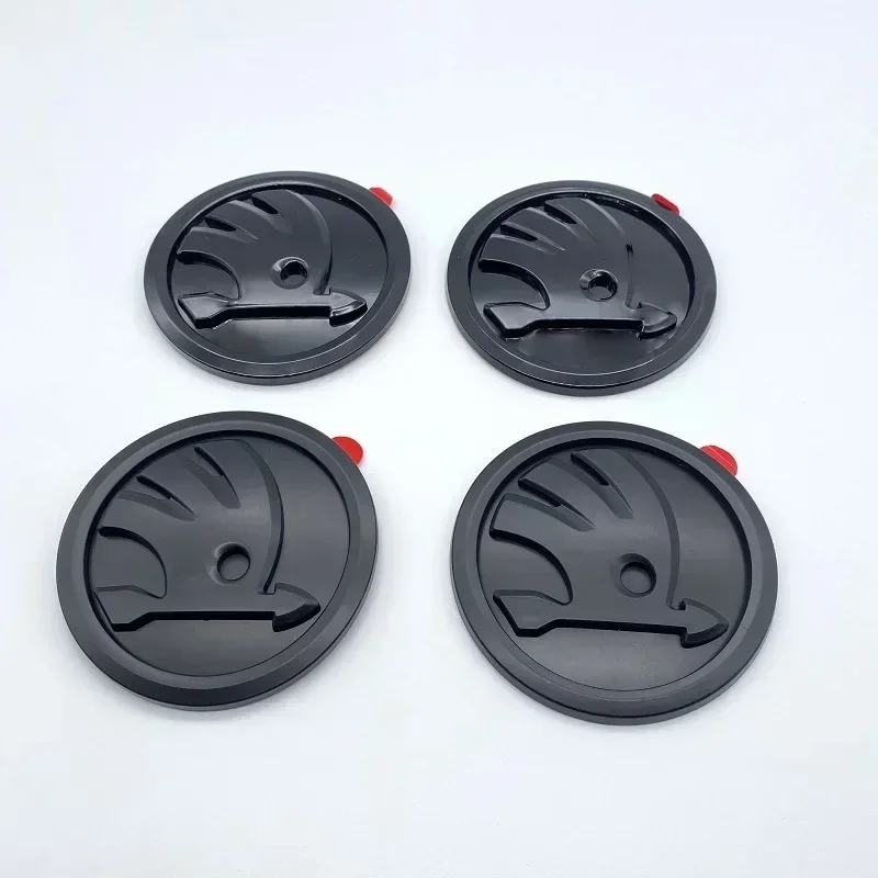 

Car Sticker 2025 New 100mm ABS Car Front Emblem Rear Trunk Badge Sticker for Skoda Fabia 1 2 A7 Octavia RS Superb Rapid Yeti Kar