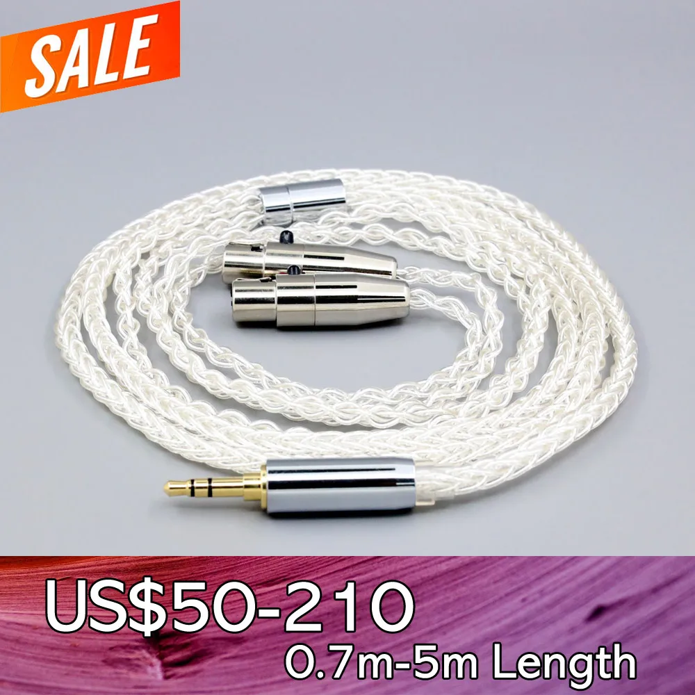 

8 Core 99% 7n Pure Silver Palladium Earphone Cable For Monolith M1570 Monolith by Monoprice AMT Planar Headphone LN008386