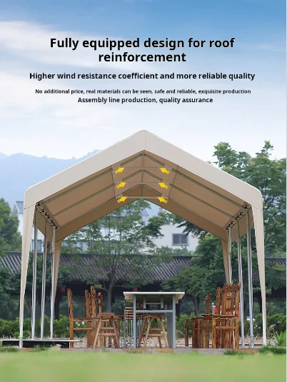 Indoor Steel Frame Camp Dining Tent Windproof Rain Shelter and Camping Sunshade for Trade Shows