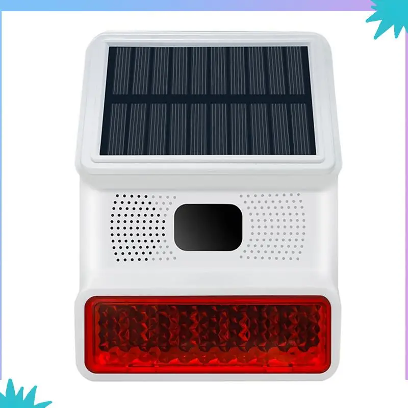 ABZW اللاسلكية الشمسية ستروب إنذار ضوء الصوت فلاش في الهواء الطلق إنذار صفارة الإنذار ل 433Mhz واي فاي GSM نظام إنذار للمنزل والمزرعة