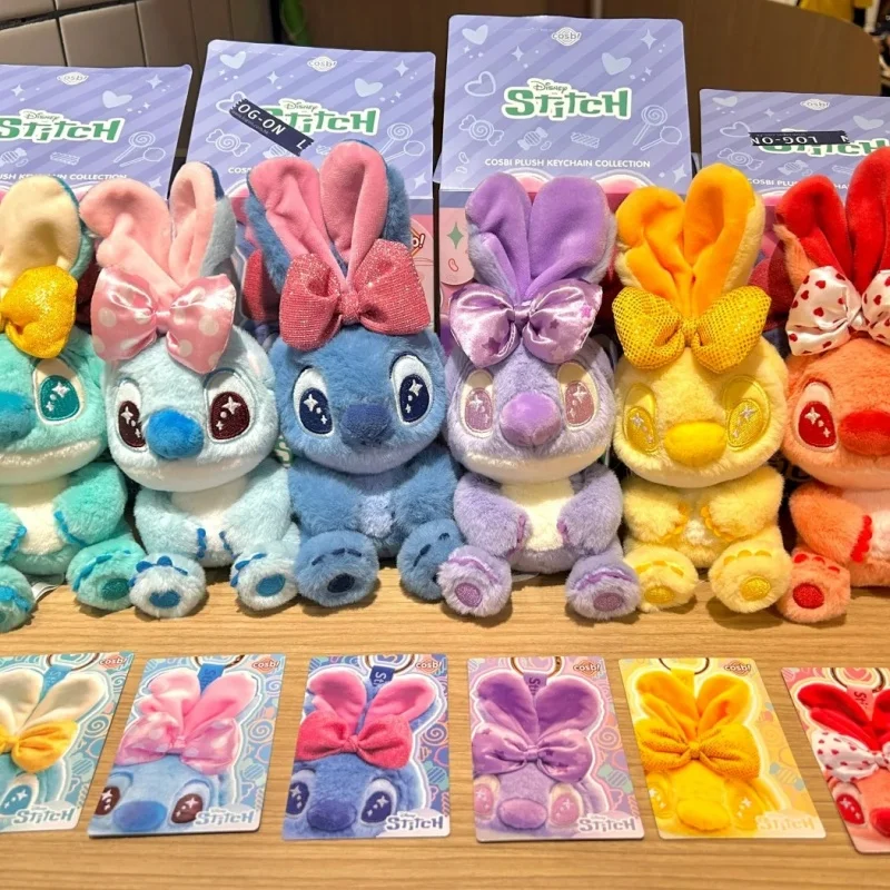 Caja ciega de la serie Disney Candy Stitch, llavero de figura de Anime, colgante para mochila, regalos de cumpleaños personalizados coleccionables