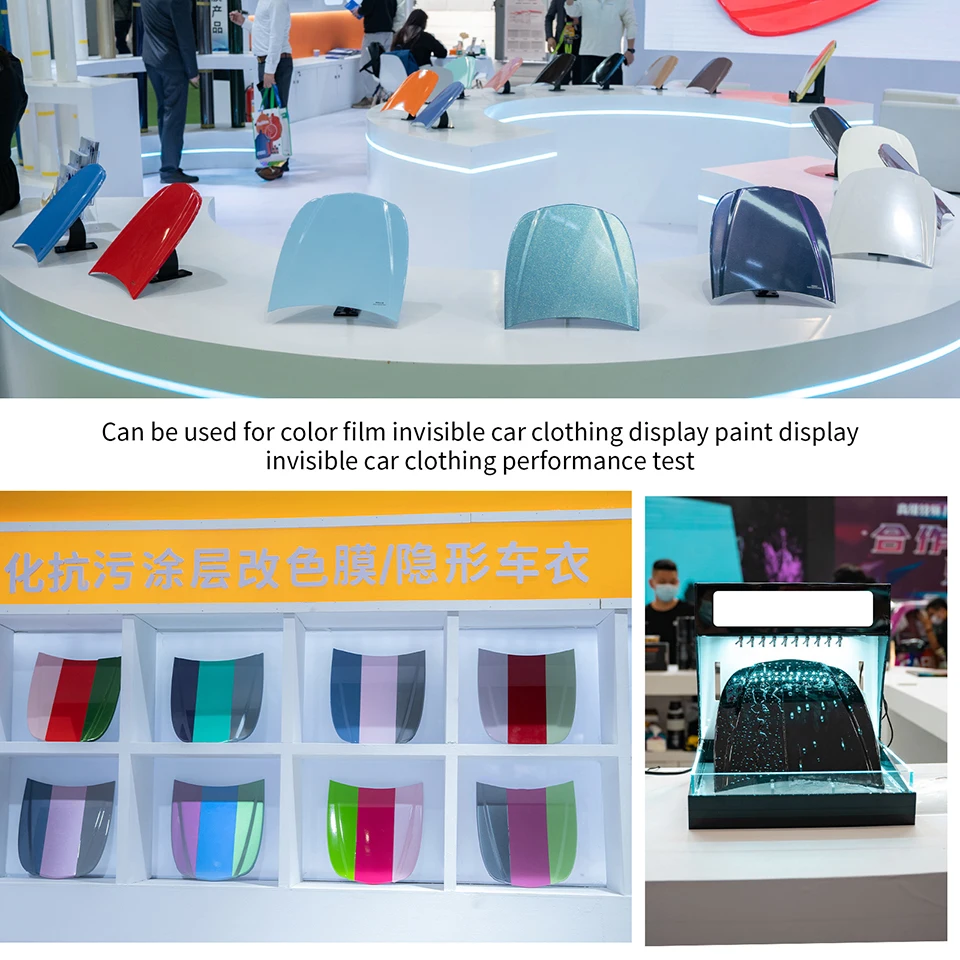 

PPF Demo Panel with Self-Healing Test, 6 Color Pre-Painted UV Gloss Metal Hood for Auto Detailing Training, Ceramic Coat MO-179C
