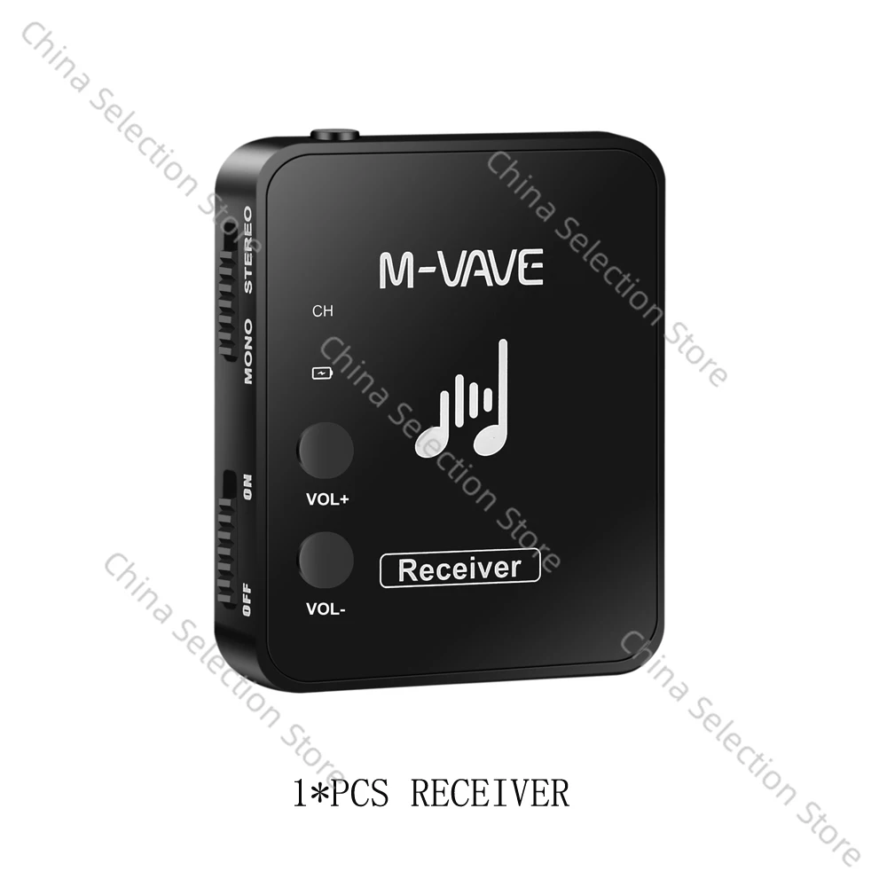 M-vave WP-10 2.4G Wireless Earphone Monitor Rechargeable Transmitter receiver  Cuvave WP-10 Support Stereo Mono Recording