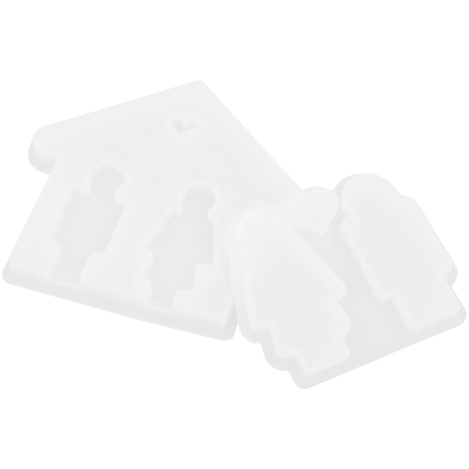 

2Pcs DIY Scented Pendant Moulds Couples Shape Ornament Molds Easy to Clean and Demold for Handmade Crafts Couples Pendant Molds