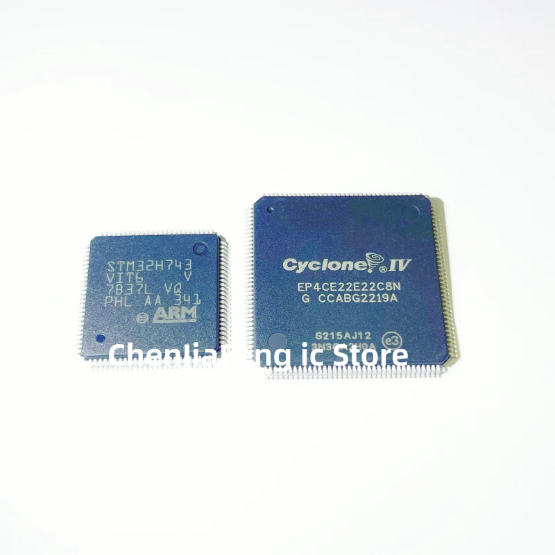 2PCS/LOT STM32H743VIT6+EP4CE22E22C8N QFP New original