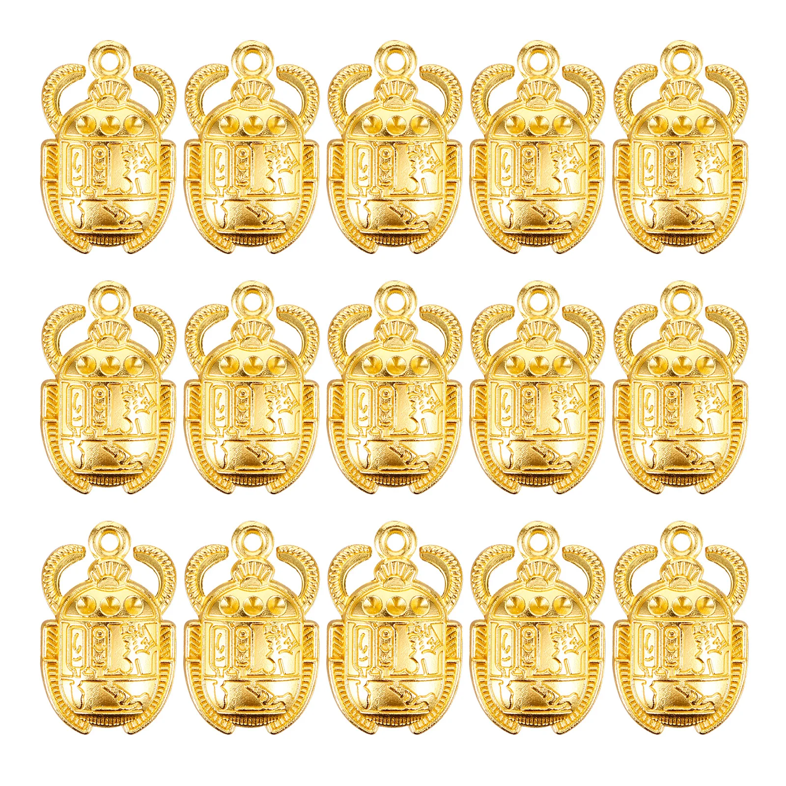 

30pcs Metal Beetle Pendant Scarab Charm DIY Egyptian Jewelry Keychain Charms for Necklaces Bracelets Earrings Graduation