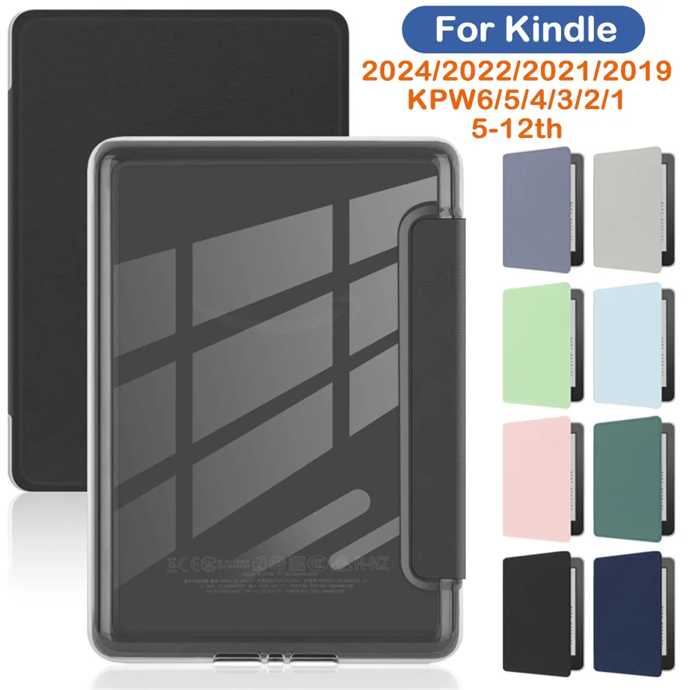 Acrylic Case for Kindle Paperwhite Colorsoft 2024 2022 2021 2 3 6 10th 11th 12th Generation 6 6.8 7 Inch Protective Cover Pouch