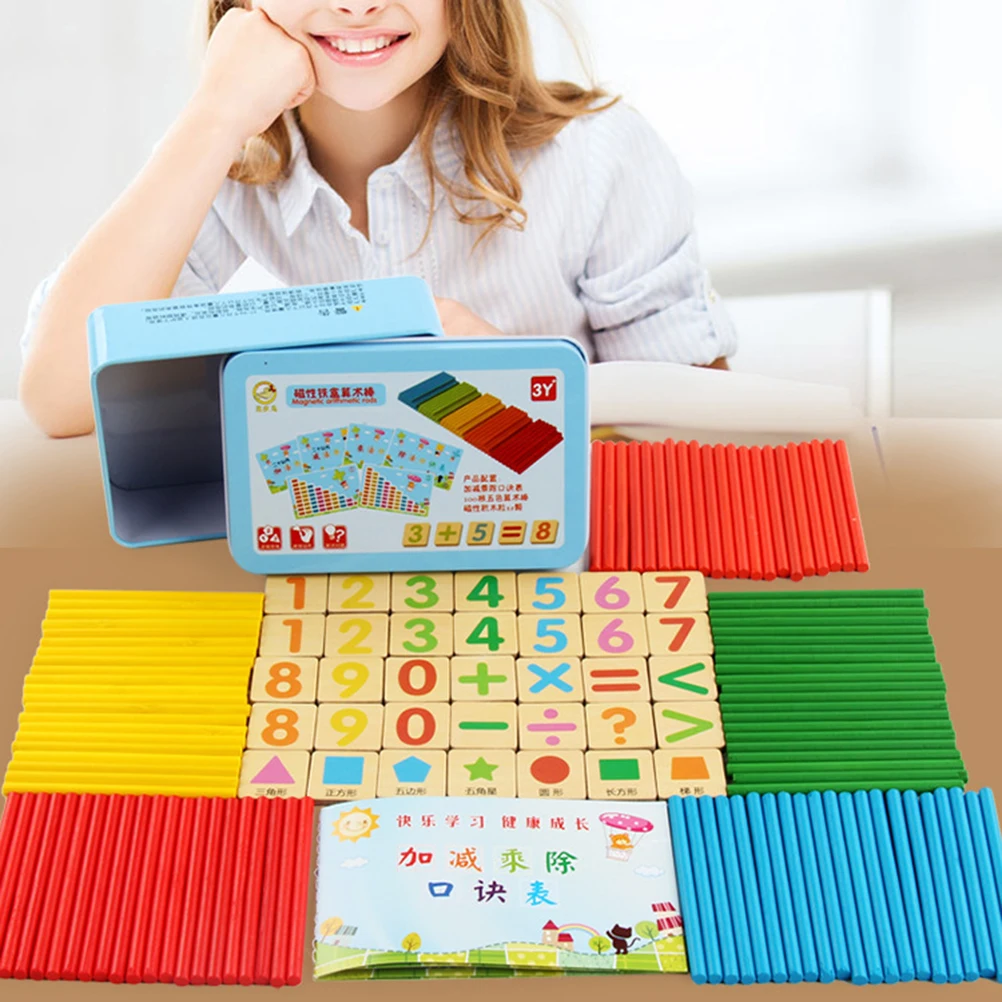 Palo de matemáticas, palos de números de matemáticas, juguete de conteo de Aprendizaje Temprano, juego educativo de cálculo, rompecabezas