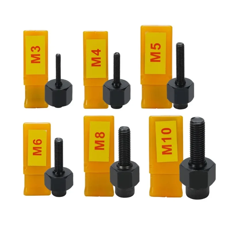 Hand Rivet Nut Tool Kit with Step Drill Accessories Rivnut Set for M3 M4 M5 M6 M8 M10 Nutsert Riveting