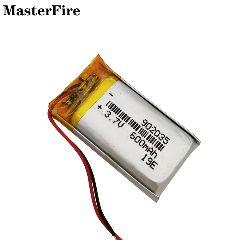 902035 600mah 3.7V Lithium Polymer Battery For Reading Pen Solar Light Laptop Tablet PC MID Rechargeable Li-polymer Batteries