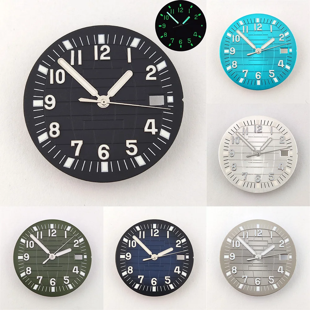 

Циферблат для часов 31,5 мм, циферблат NH35, циферблат NH36, высококачественный светящийся циферблат с стрелками, аксессуары для часов NH35, подходит для механизмов NH35/NH36.