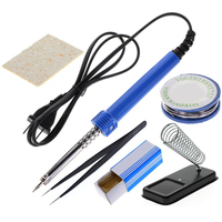 220V Electric Soldering Iron External Heated Soldering Iron Hand Welding Solder Tool Kit 60W US Plug