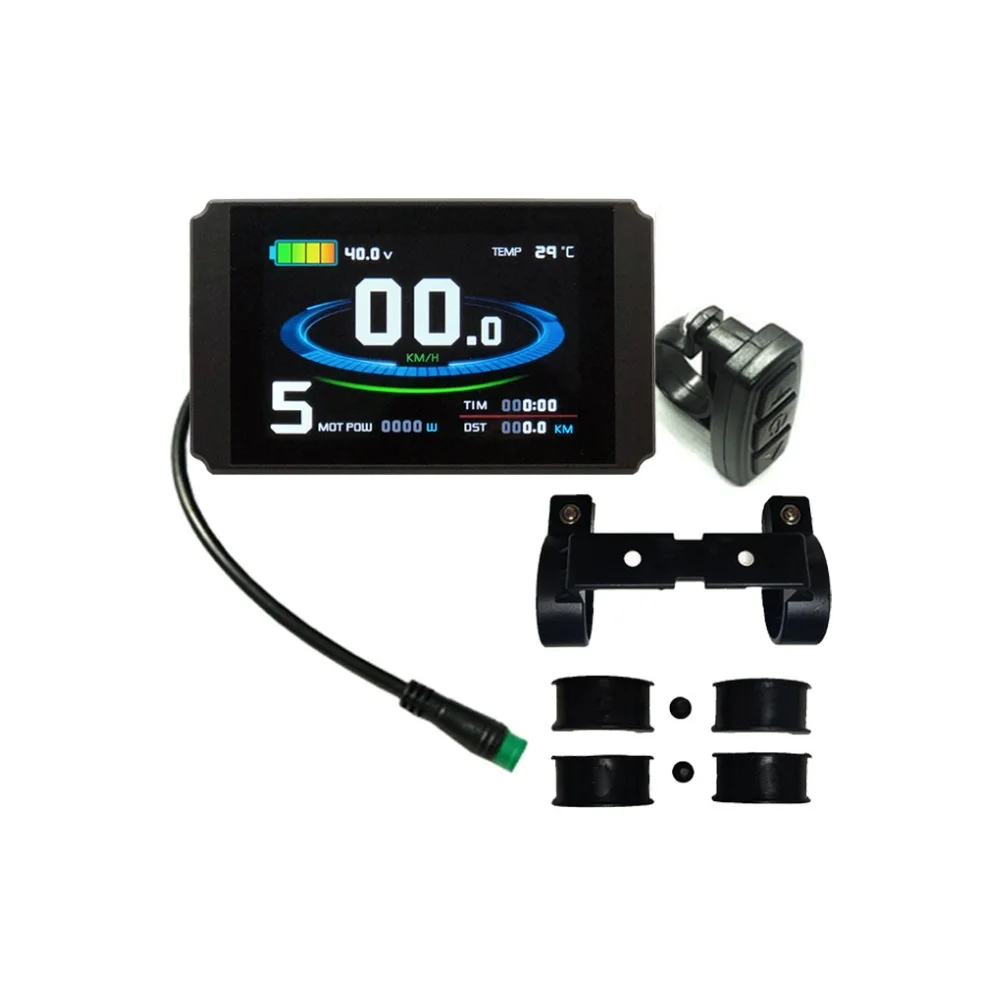 

For KT Ebike LCD8HU Display 24V 36V 48V Instrument Panel with Waterproof USB Connector Suitable for KT Controller Systems