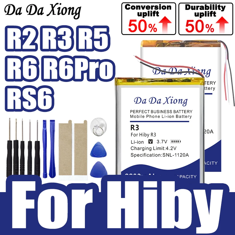 Brand-New Replacement Battery For Hiby R6 Player 3 Lines RS6 595490 R3 R5 R6 Pro R2 Music Player Bateria