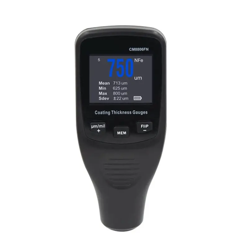 

AA81-CM8806FN Digital Coating Thickness Gauge Meter TFT LCD Display Dual Fe/Nfe Modes Car Body Paint Tester