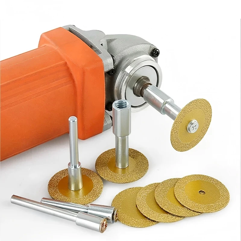 12PCS 16-60mm Titanium-Plated Diamond Cutting Blade | Circular Saw Wheel for Rotary Tools Dremel | Metal/Stone/Glass Cutting