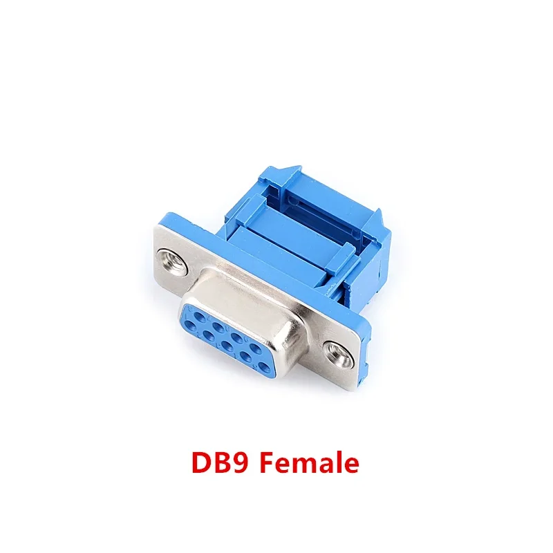 5Pcs DB9 DB15 DB25 DB37 DIDC9/DIDC15/DIDC25/DIDC37 Male Female Plug Serial Port Connector Idc Crimp Type D-SUB Rs232 Adapter