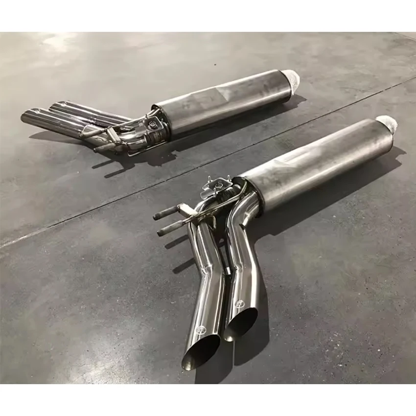 Auto Parts B Style 304 Stainless Steel Exhaust Mufflers for Mercedes Benz G Wagon W464 G63 Body Kit AMG G500 G550 2019y+