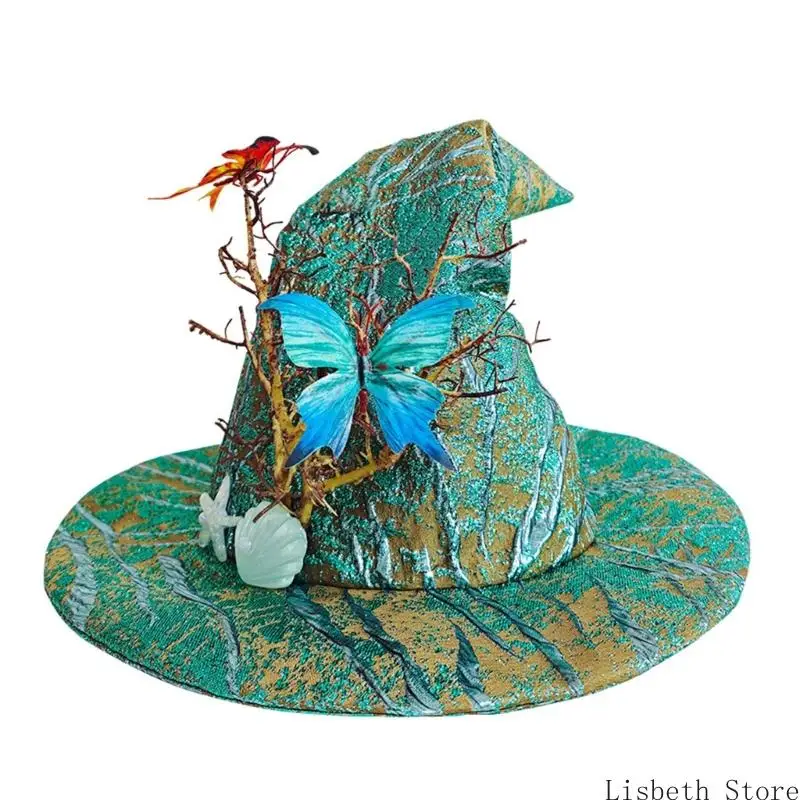 124A Twist Design Pointed Hat Adjustable Head Size 56 59cm Costume Ball Dramatic Fashion Statement