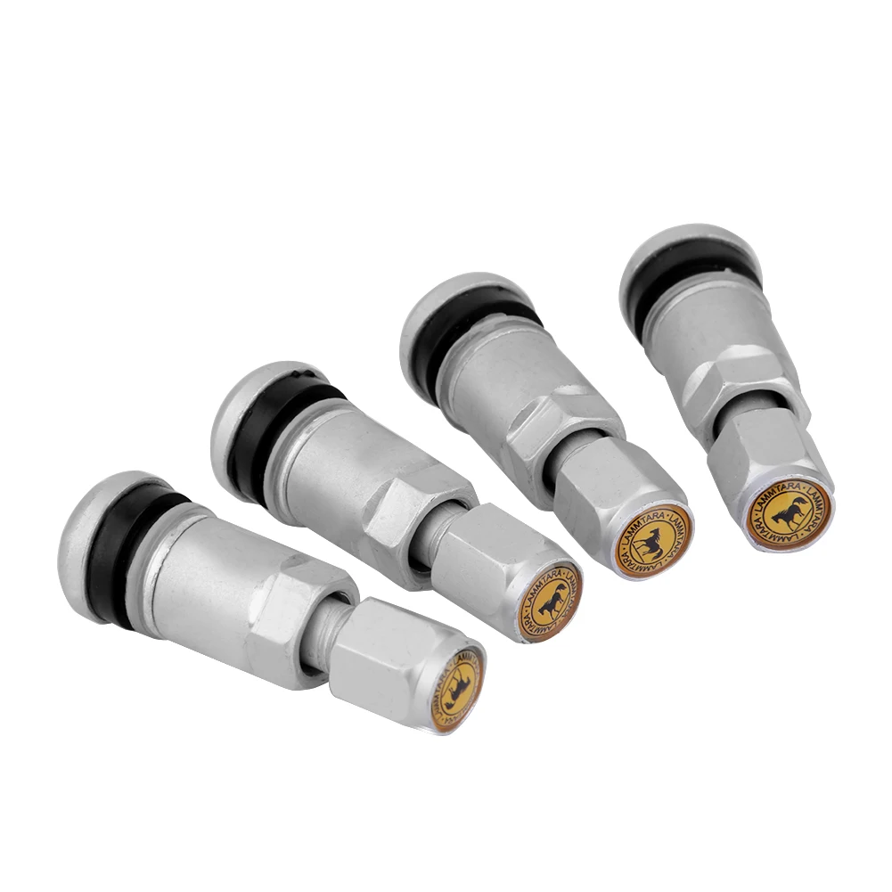4pcs Car Tubeless Wheel Tire Valve Stems Dust Caps Replacement Motorcycle Tubeless Wheel Tyre Valve Stems Caps