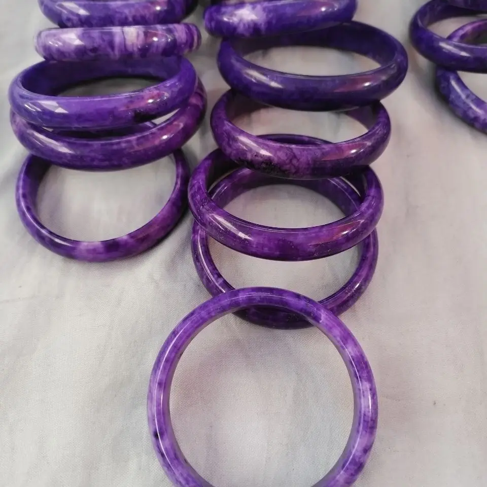 South Africa Shujulai Bracelet Raw Mine Royal Purple Old Material Emperor Purple Suji Stone Bracelet