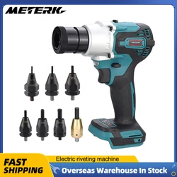 Powerful Brushless Electric Rivet Gun Machine Kit Rechargeable Automatic Rivet Nut Gun Riveting Tool Riveter Head M3-M12