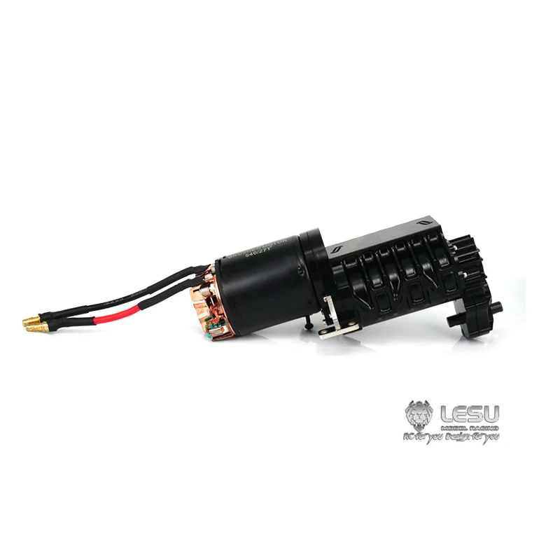 Metal LESU 3Speed Gearbox Transmission Box Brush Motor for 1/14 Tamiyay RC Tractor Truck Remote Control Toy Model Th05104-Smt3