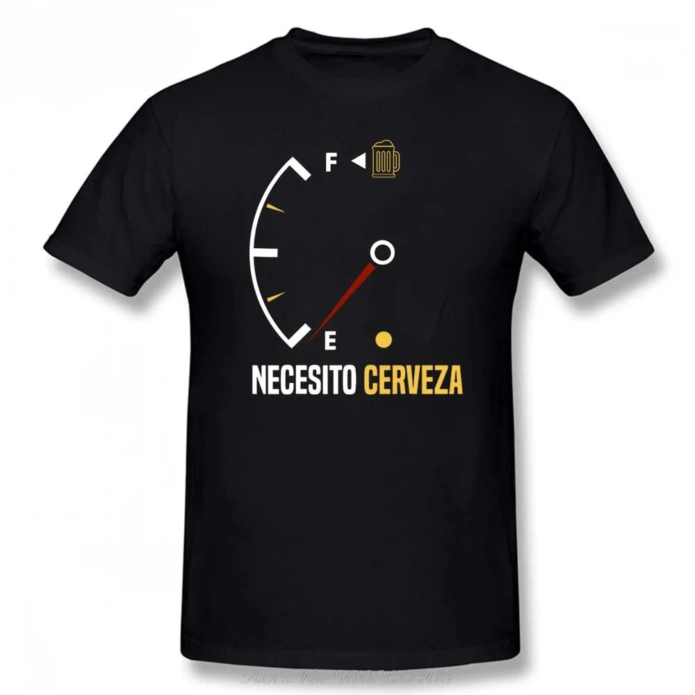 Mexican Beer Necesito Cerveza T-shirt Birthday Gift Graphic Cotton Tshirt Men Casual Short Sleeve Father Day Husband T Shirt