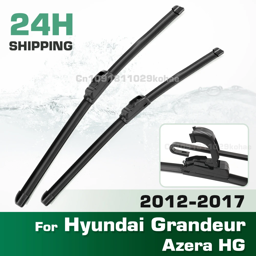 

GREATROAD Wiper LHD&RHD Front Wiper Blades Set For Hyundai Grandeur Azera HG 2012 - 2017 Windshield Windscreen Window 26"+18"