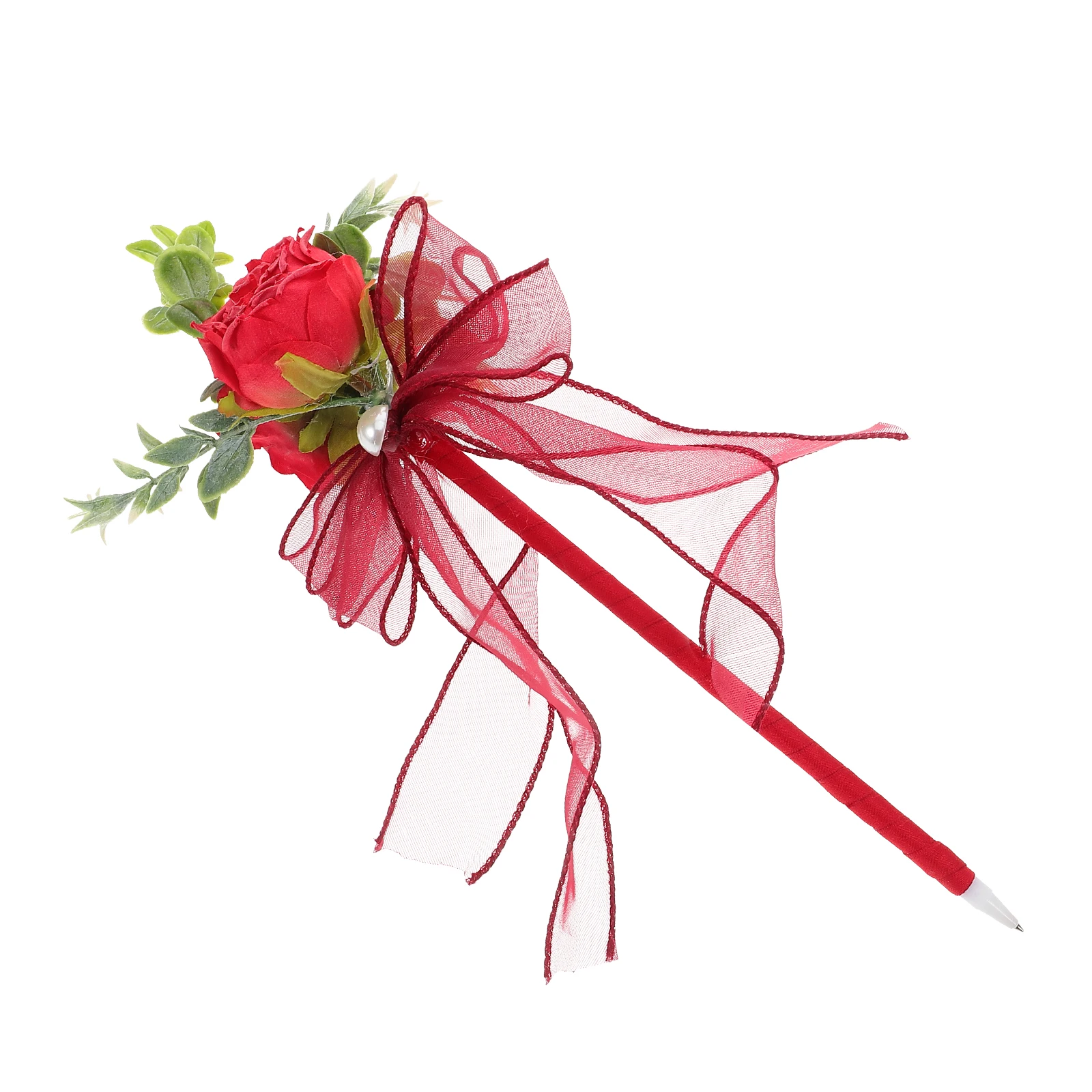 

Imitation Rose Ballpoint Pen Artificial Writing Pens Cute for Girls Decorative Women Flower Roses