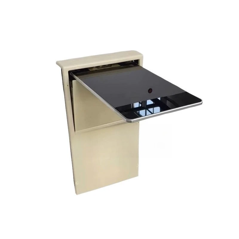 Electric RV Folding Table Auto Retractable Hidden Desk Camper Van Space Save Flush Mount 12V Lift Mechanism Conversion