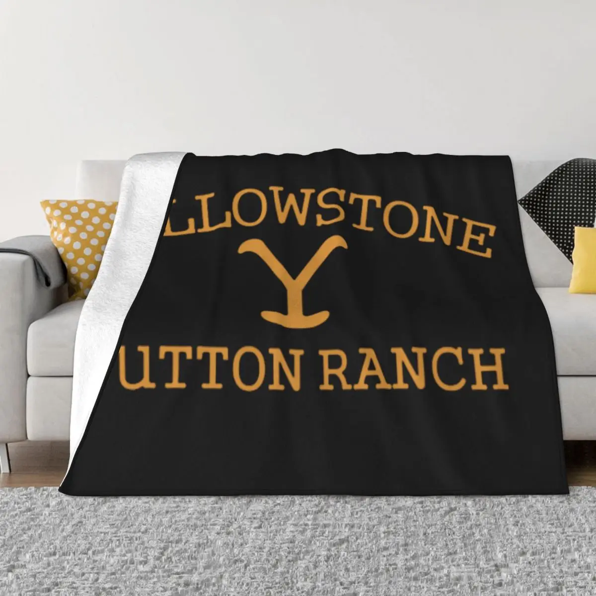 

Yellowstone Quick Dry Dutton Ranch Blankets Soft Warm Flannel Throw Blanket Plush for Bed Living room Picnic Travel Home Couch