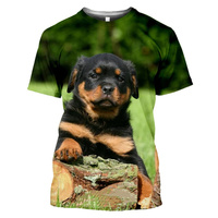 Fashion T Shirts For Men Cute Animal Dog Tee Graphic Pet Summer Unisex 3D Print Casual Oversized Tops Kids Short Sleeve Clothing