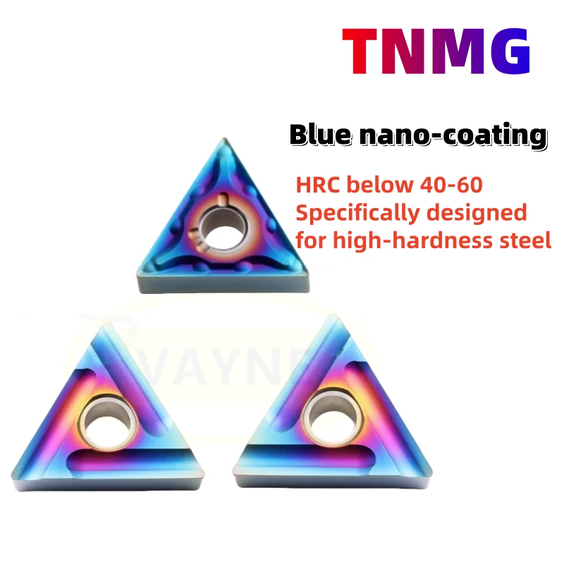 TNMG160404 160408 MA TNMG160404 L-S R-S High Quality Nano Blue Carbide Turning Tool Blue Flame Series CNC Milling Blades