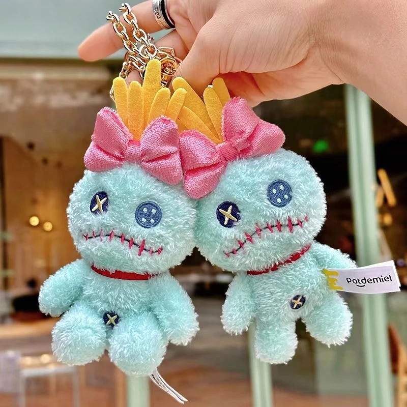 

Disney's Lilo & Stitch Scrump Cute Soft Plush Keychain - Fluffy Stuffed Toy Bag Charm for Kids