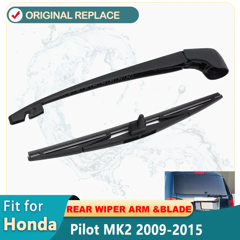 Rear Wiper Arm & Blade Set For Honda Pilot MK2 2009 2010 2011 2012 2013 2014 2015 14\