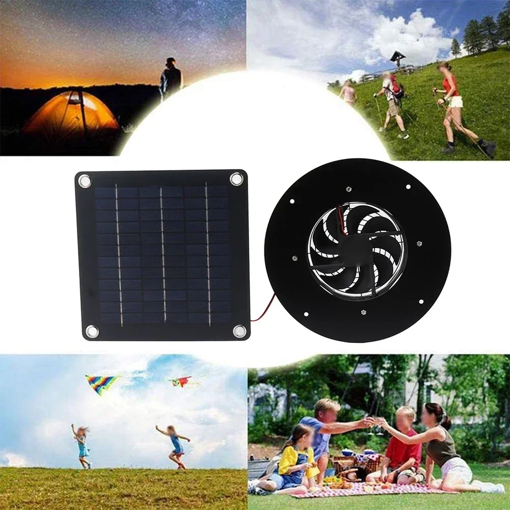 20W Solar Panel Fan Air Extractor Circulating Fan Stay Cool On Your Outdoor Adventures Animal Greenhouse Ventilator Fan